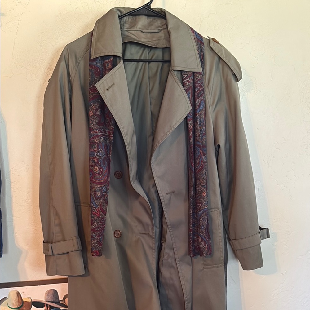 Classic Light Green Trench Coat